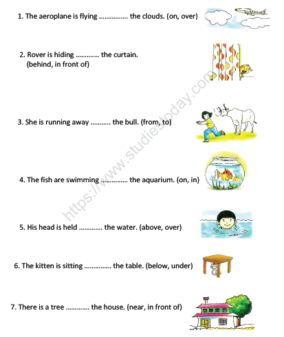 English Worksheet For Class 2 With Answers
