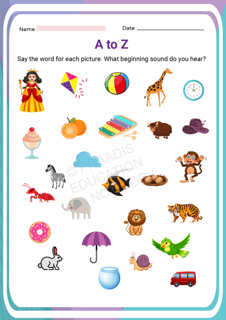 English Worksheet For Kg Vrogue co
