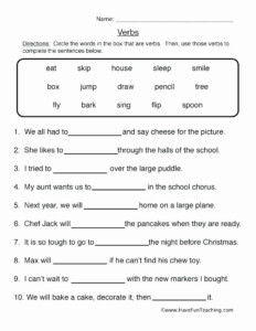 English Worksheet Grade 6