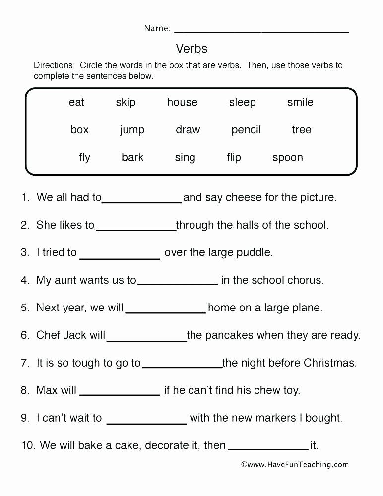 English Worksheet Grade 6