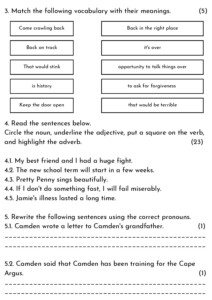 English Worksheets English Revision For Grade 5 Vrogue co