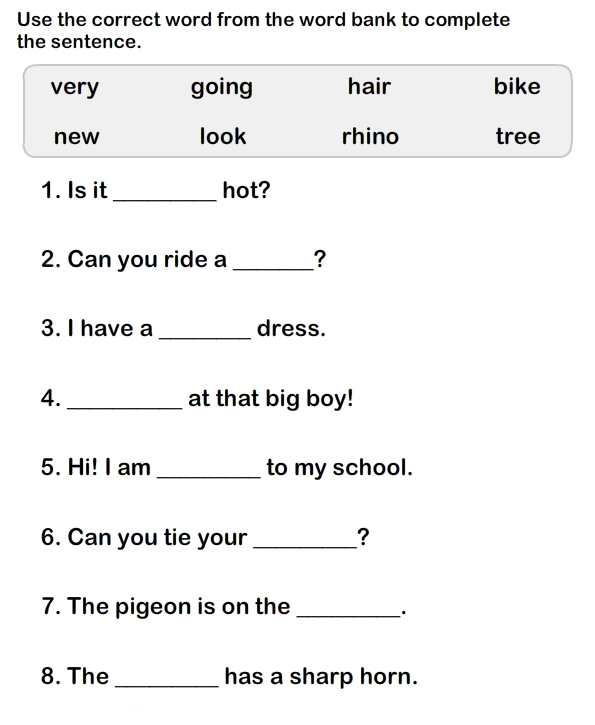 English Worksheets For 1st Grade Worksheets Master