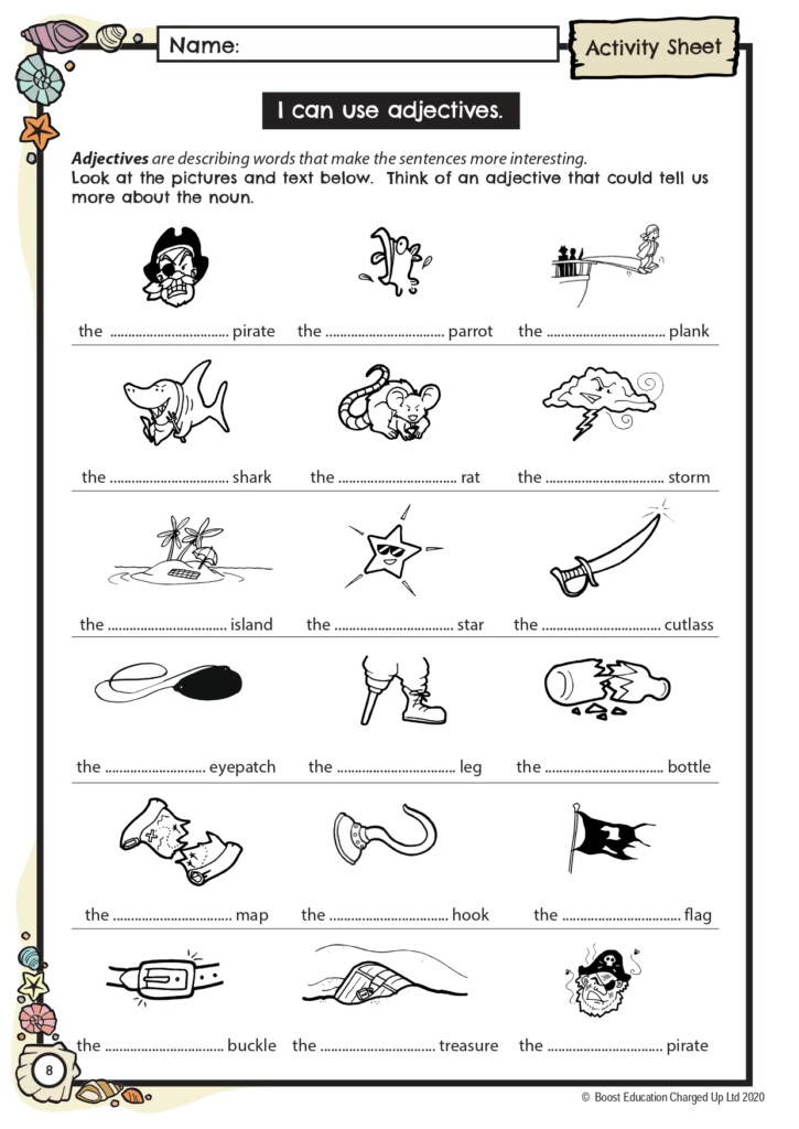 English Worksheets For Grade 3