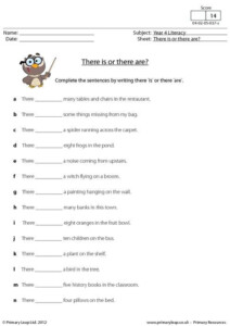 English Worksheets For Primary 2