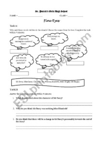 English Worksheets Literature Worksheet