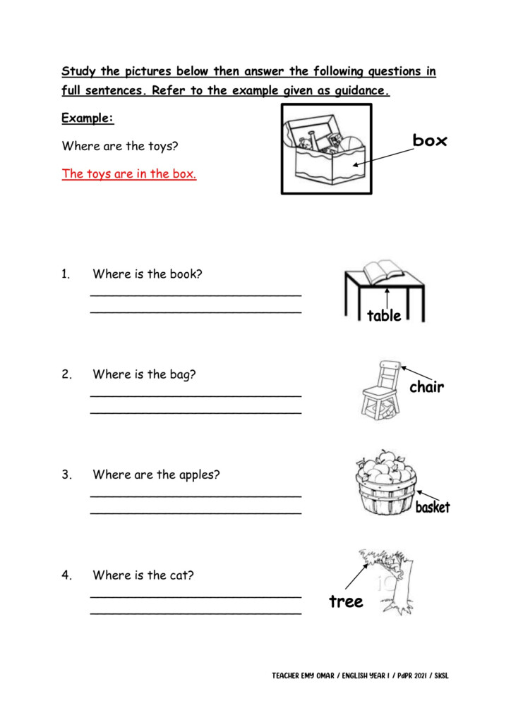 English Year 1 Worksheet For 1 Live Worksheets Worksheets Library
