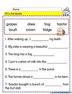 English Year 3 Phonics 2 r Blends 3 Worksheet