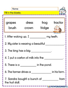 English Year 3 Phonics 2 r Blends 3 Worksheet