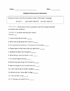 Englishlinx Punctuation Worksheets