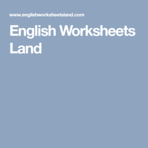 Englishworksheetsland Grade 4 Thekidsworksheet