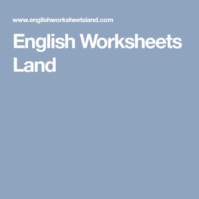 Englishworksheetsland Grade 4 Thekidsworksheet