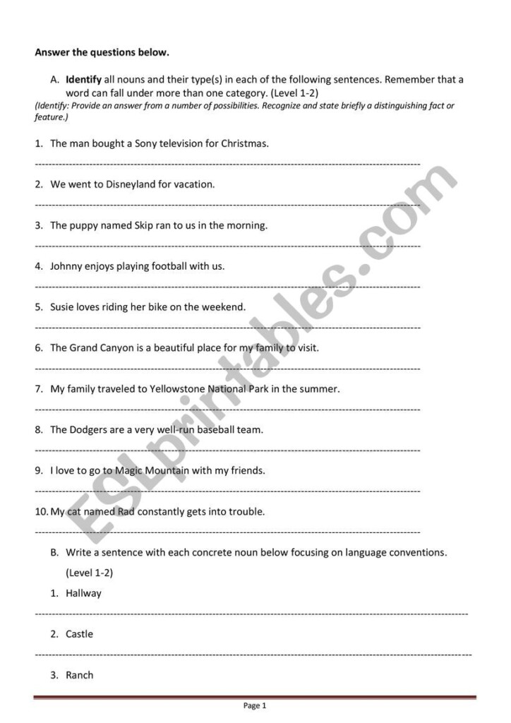 ESL Grammar Grade 6 ESL Worksheet By Maya Hassan