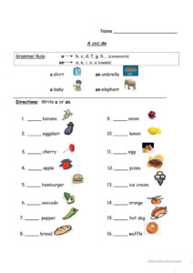 Esl Level 1 Worksheets