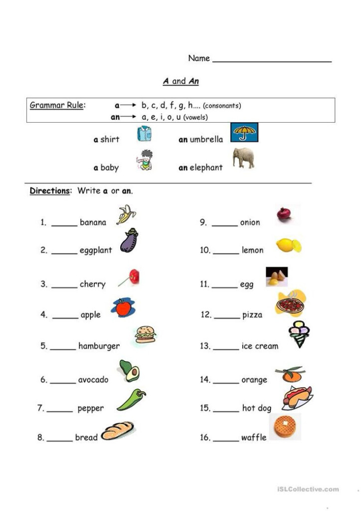 Esl Level 1 Worksheets