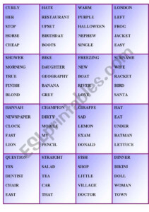 Esl Level 2 Worksheets