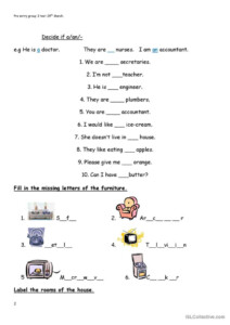 Esol Entry 1 Printable Worksheets