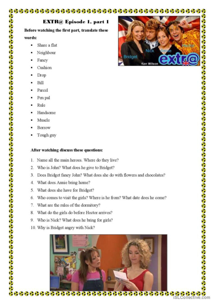 Extra Episode 1 Part 1 Video Or Movi English ESL Worksheets Pdf Doc