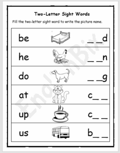 Form Three Letter Words Worksheet EnglishBix