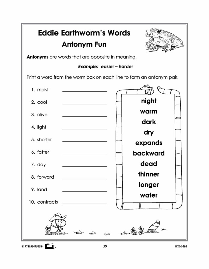 Free 2 Grade Vocabulary Worksheet Download Free 2 Grade Vocabulary 