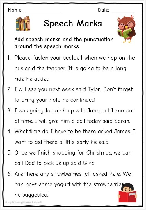 Free 4th Grade Punctuation Worksheet Download Free 4th Grade 