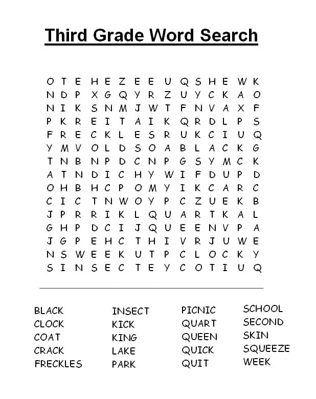 Free Coloring Pages Third Grade