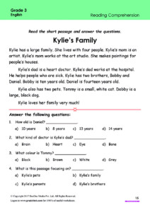 Free English Worksheets For Grade 3 class 3 IB CBSE ICSE K12 And All