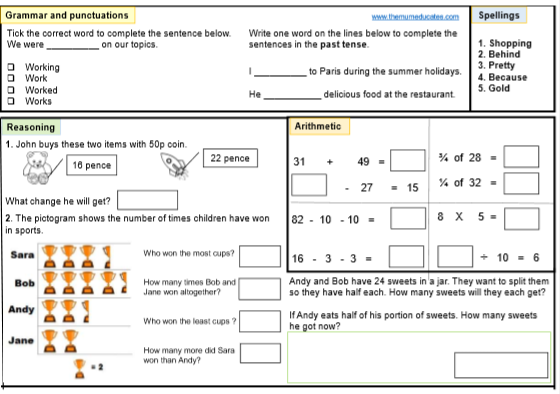 FREE KS1 SATS Worksheets And Practice Papers The Mum Educates