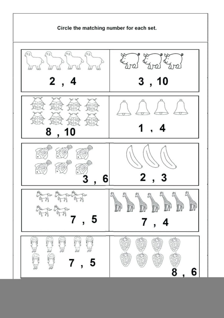 Free Preschool Worksheets Age 3 4 About Numbers Preschool Worksheets