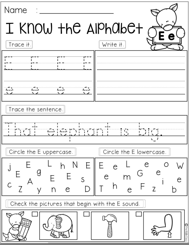 Free Printable Alphabet Worksheets For Grade 1 Fanny Printable