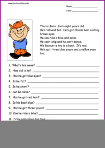 Free Printable Comprehension Worksheets Ks1 Ronald Worksheets