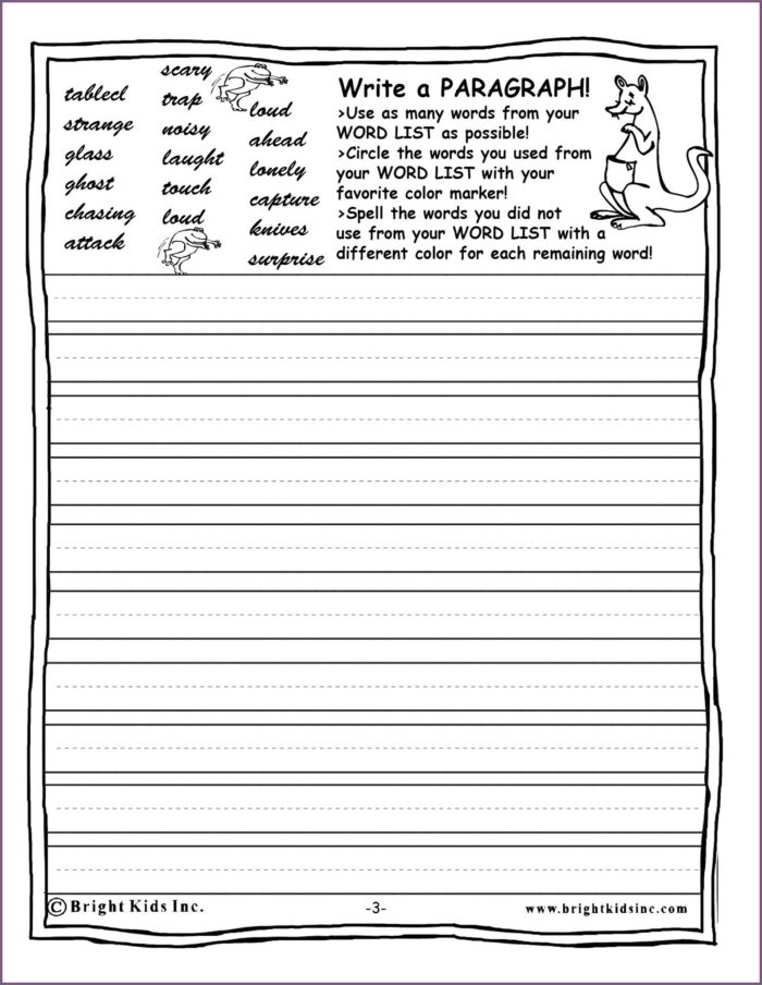 Free Printable Grade 5 English Worksheets Worksheet Resume Examples