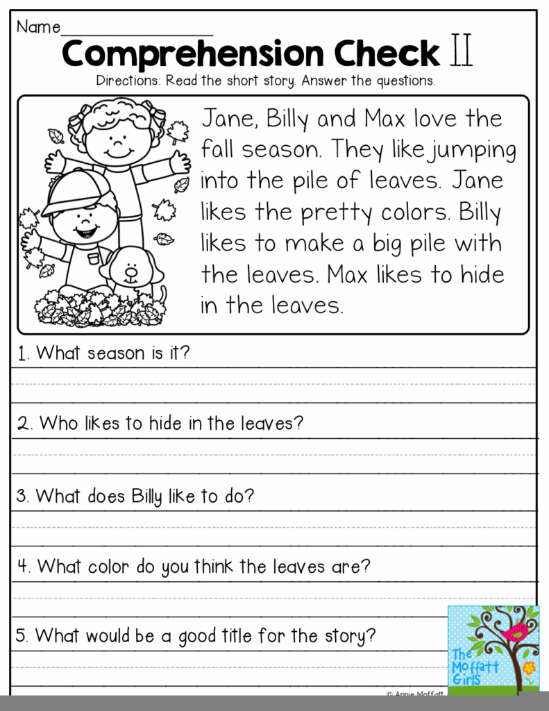 Free Printable Reading Comprehension Worksheets Grade 5 Free Printable