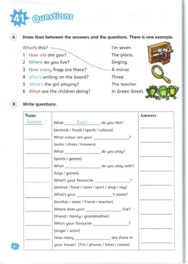 Fun For Starters Cambridge English Worksheets For Kids Grammar For 