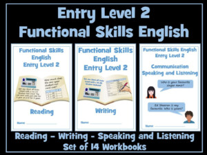 Functional Skills English Entry Level 2 Workbooks Bundle Teaching