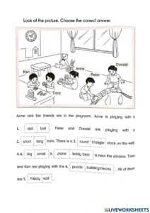 Grade 1 English Worksheet Digital Worksheets Library