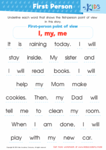 Grade 1 English Worksheets Printable Online
