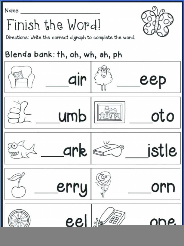 Grade 1 English Worksheets