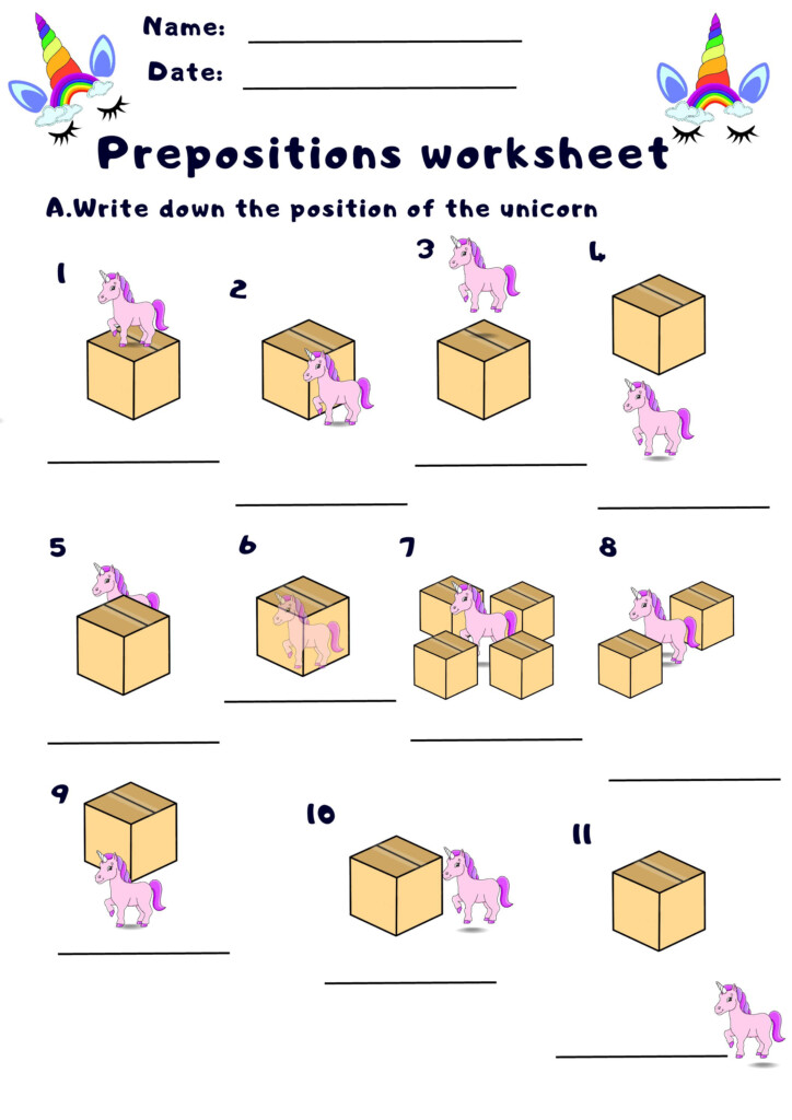 Grade 1 Term 3 English Home Language Prepositions Poster And Worksheet 