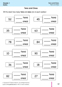 Grade 1 Worksheets In Math And English