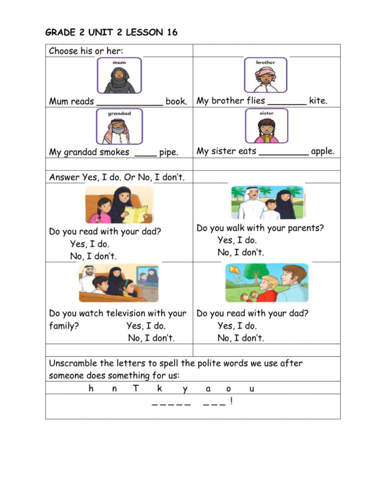 Grade 2 English Home Language Worksheets Language Worksheets