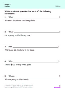 Grade 2 English Writing Worksheets Pdf WorkSheets For Kids