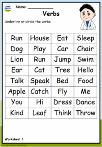 Grade 2 Verb Worksheets Free Printables English Worksheets
