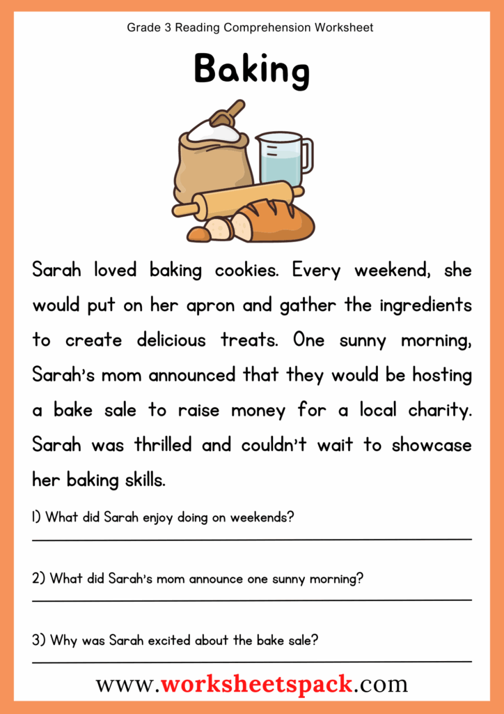 Grade 3 Reading Comprehension Worksheets Worksheetspack