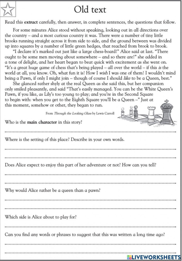 Grade 4 Comprehension Worksheet Enhance Reading Skills