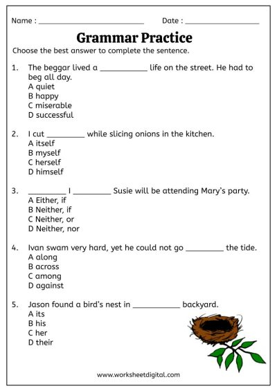 Grade 4 English FAL Term 3 Language Worksheet 1 Teacha Worksheets 