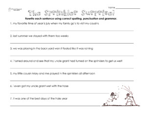 Grade 4 English Worksheets Caps Elegant Math 4th Grade Language