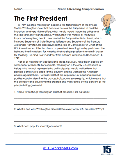 Grade 4 English Worksheets Comprehension