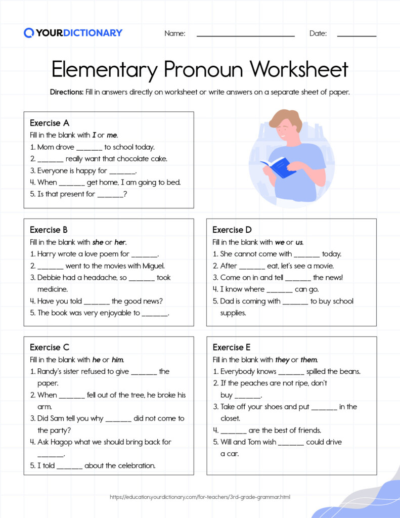 Grade 4 Pronouns Worksheets K5 Learning Vrogue co