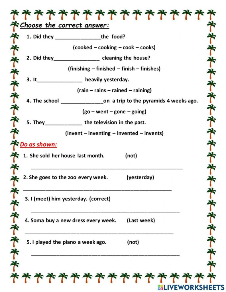 Grade 4 Unit 1 Grammar 2 Worksheet Live Worksheets Worksheets Library