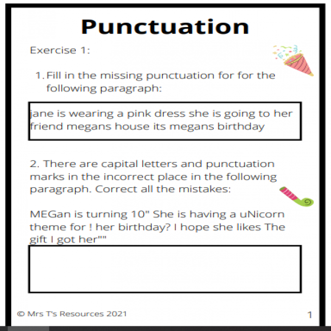 Grade 5 English FAL Worksheets Teacha 